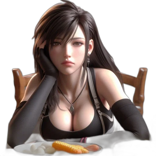 food, face, fantasy art, photorealistic transparent PNG cut-out