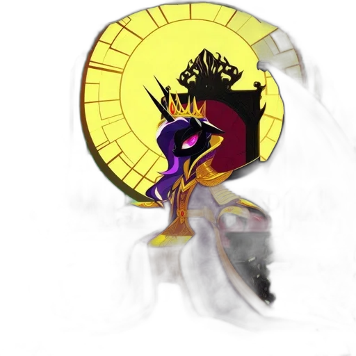 dragon, mask, crown, staff transparent PNG cut-out