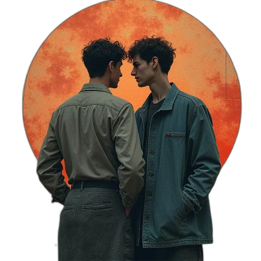 jacket, umbrella, face, staff transparent PNG cut-out
