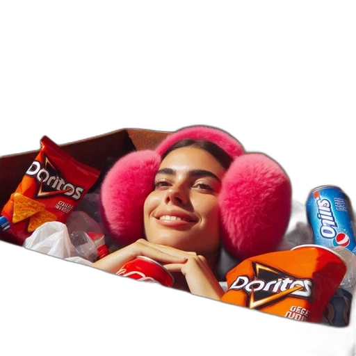 food, face, creature, jacket transparent PNG cut-out