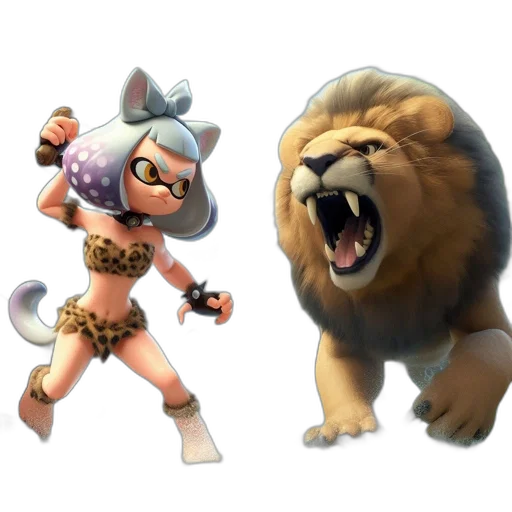 animal, concept art, 3d render, fantasy art transparent PNG cut-out