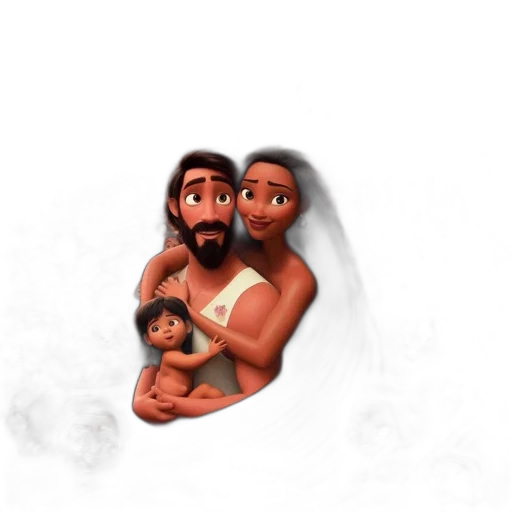 concept art, 3d render, cartoon, comic book art transparent PNG cut-out