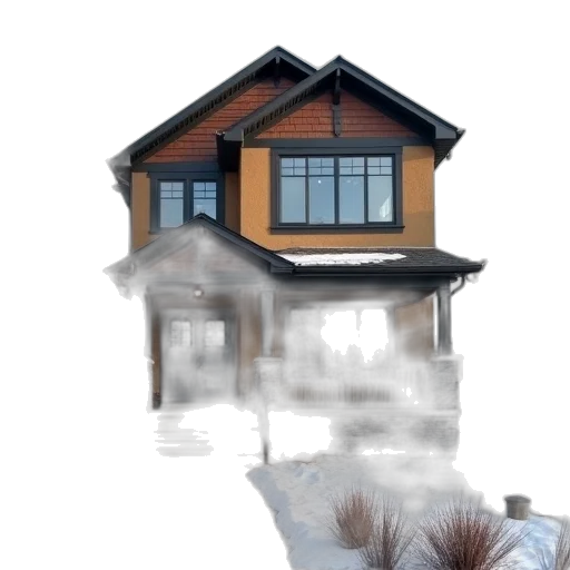building, face, photorealistic, 3d render transparent PNG cut-out