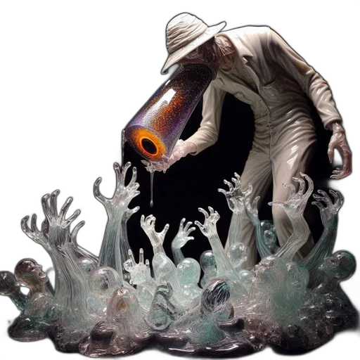 creature, animal, staff, mask transparent PNG cut-out