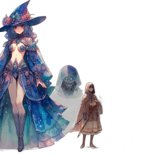 dress, concept art, fantasy art, 3d render transparent PNG cut-out