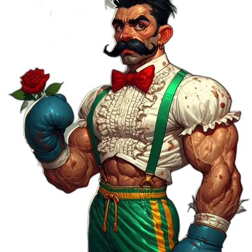 staff, flower, weapon, face transparent PNG cut-out
