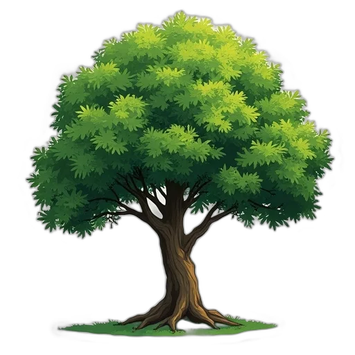 tree, crown, animal, 3d render transparent PNG cut-out