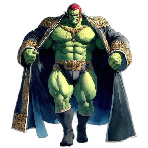 concept art, comic book art, fantasy art, 3d render transparent PNG cut-out