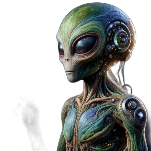 creature, robot, concept art, fantasy art transparent PNG cut-out