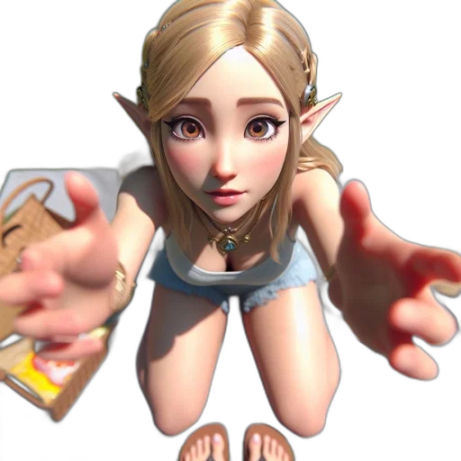 face, staff, creature, dress transparent PNG cut-out