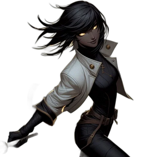 staff, jacket, mask, weapon transparent PNG cut-out