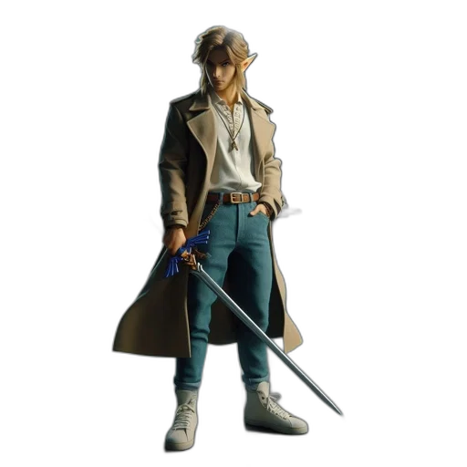 jacket, sword, staff, weapon transparent PNG cut-out