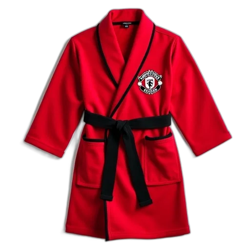 jacket, red, bathrobe, black transparent PNG cut-out