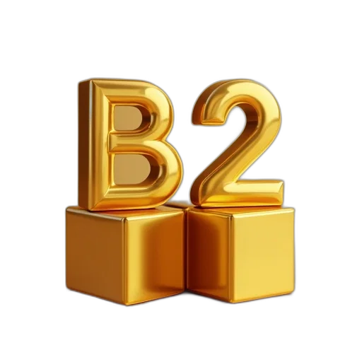 3d render, letter, b2e, three transparent PNG cut-out
