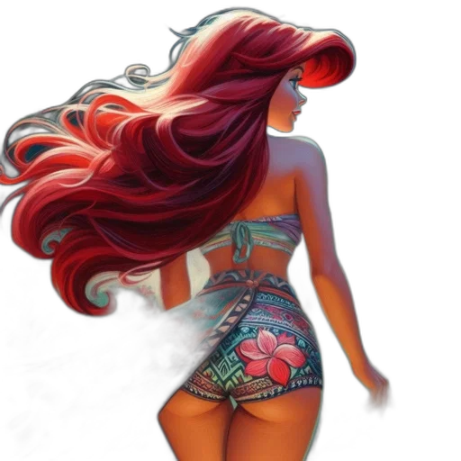 dress, hair, fantasy art, concept art transparent PNG cut-out