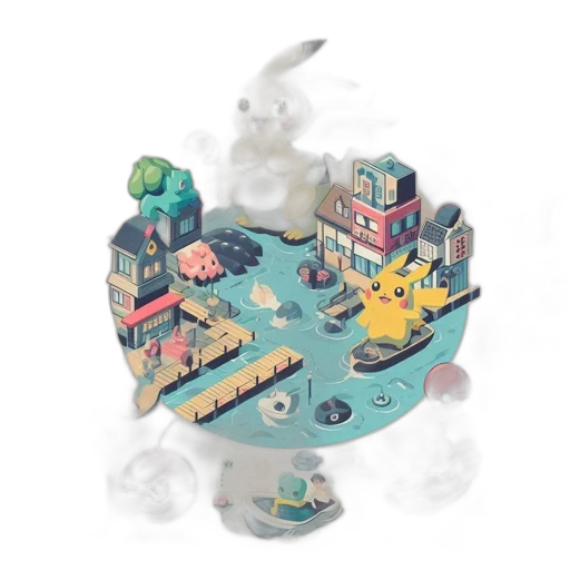 crown, concept art, pixel art, 3d render transparent PNG cut-out