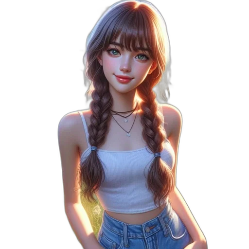 face, dress, hair, fantasy art transparent PNG cut-out