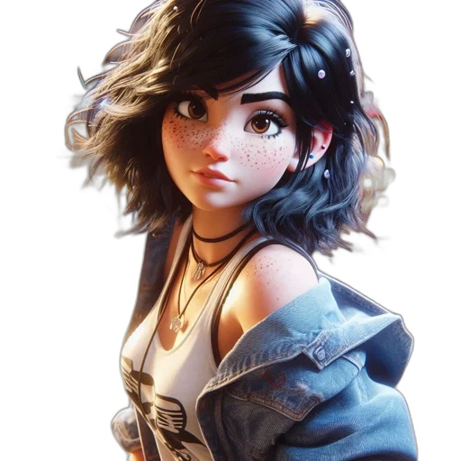 jacket, face, hair, robot transparent PNG cut-out