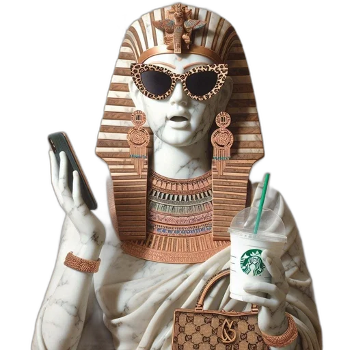 jewelry, mask, staff, robot transparent PNG cut-out