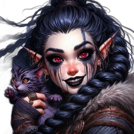 face, dragon, creature, staff transparent PNG cut-out