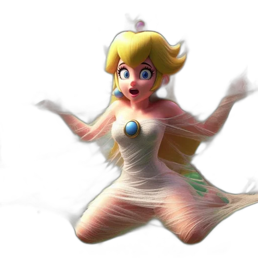 dress, creature, concept art, 3d render transparent PNG cut-out