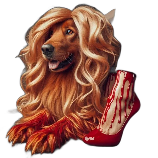 animal, hair, photorealistic, fantasy art transparent PNG cut-out