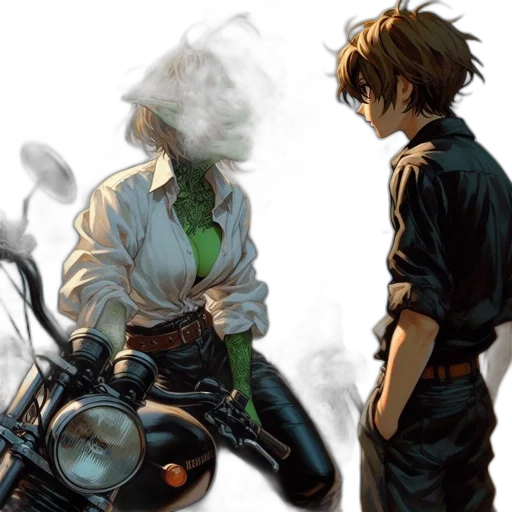 concept art, comic book art, fantasy art, anime transparent PNG cut-out