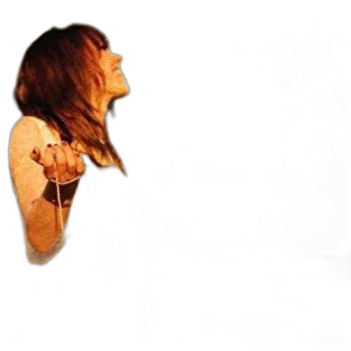 dress, hair, staff, creature transparent PNG cut-out