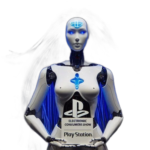 robot, dress, jewelry, cyberpunk transparent PNG cut-out