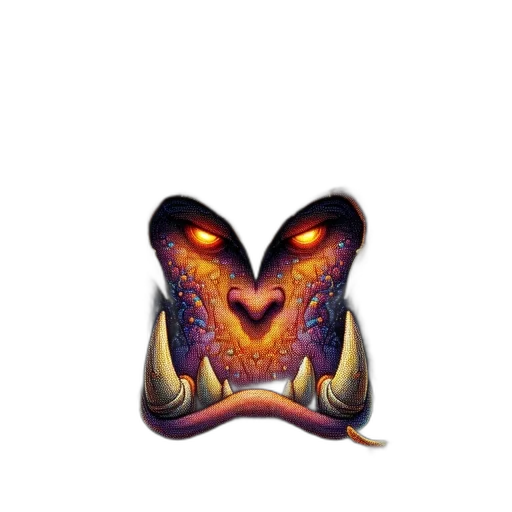 mask, dragon, face, crown transparent PNG cut-out