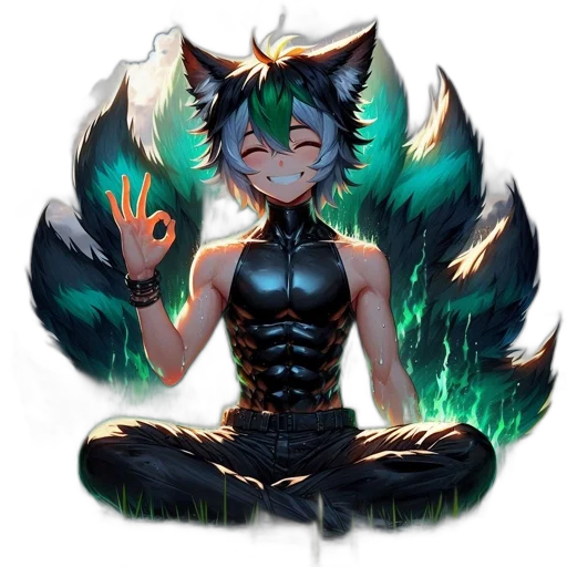 creature, animal, staff, mask transparent PNG cut-out