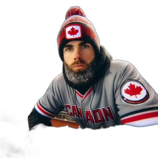 creature, bearded, man, donning transparent PNG cut-out