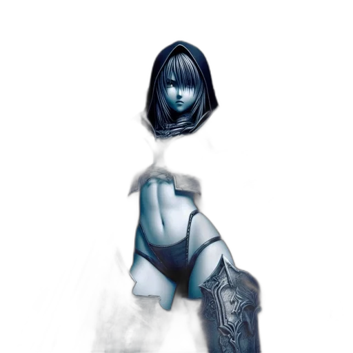 robot, dress, mask, weapon transparent PNG cut-out