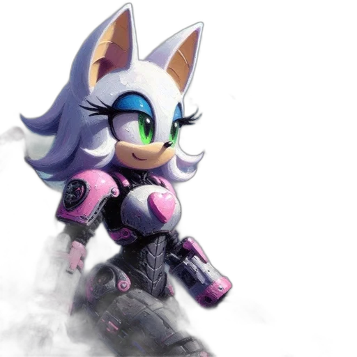 robot, weapon, concept art, 3d render transparent PNG cut-out