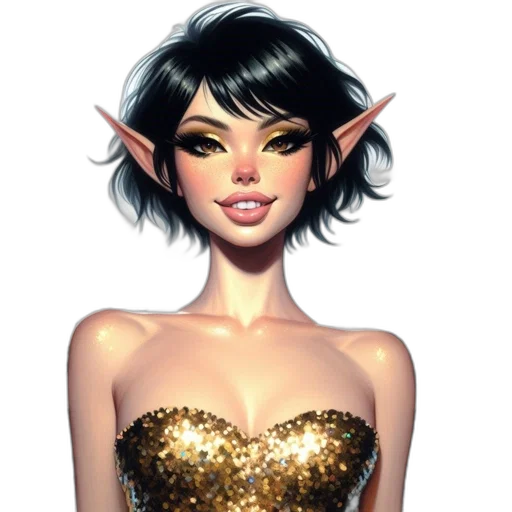 staff, dress, jewelry, face transparent PNG cut-out