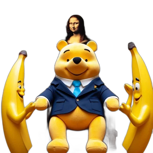 3d render, concept art, photorealistic, winnie transparent PNG cut-out
