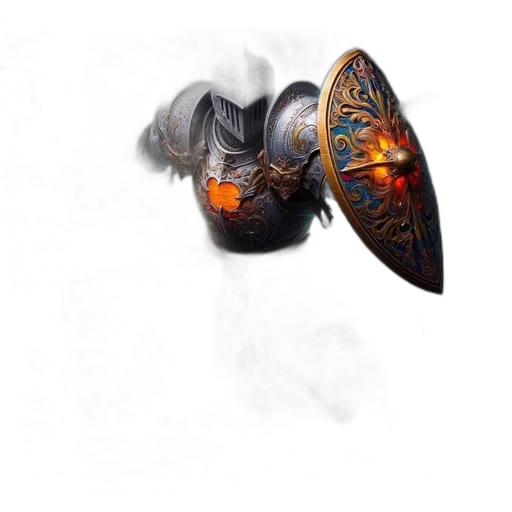 weapon, dragon, sword, crown transparent PNG cut-out