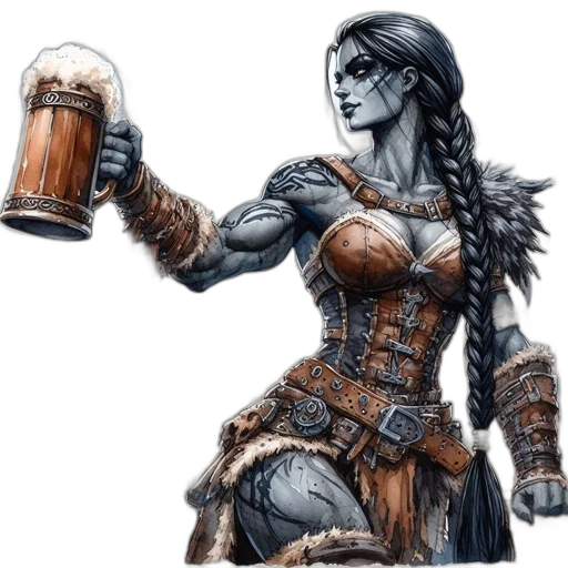 fantasy art, comic book art, concept art, pixel art transparent PNG cut-out