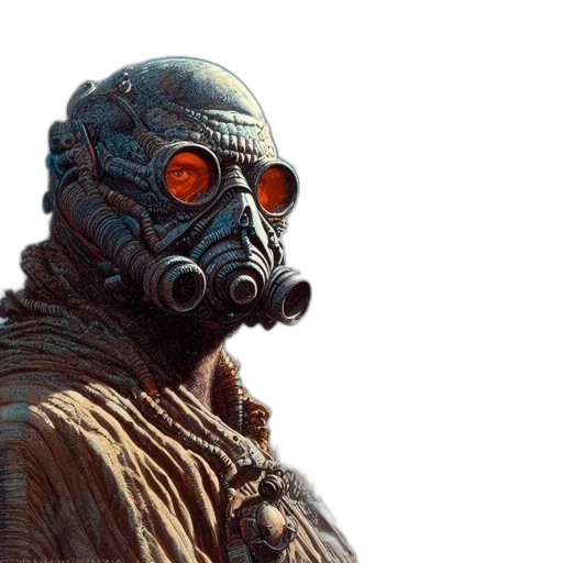 mask, creature, face, robot transparent PNG cut-out