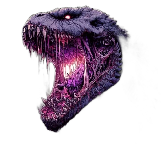 creature, dragon, mask, hair transparent PNG cut-out
