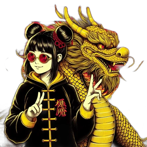 dragon, mask, staff, creature transparent PNG cut-out