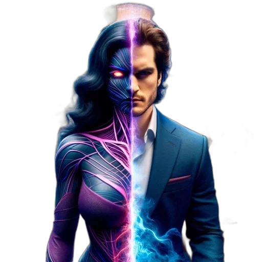 concept art, comic book art, fantasy art, 3d render transparent PNG cut-out