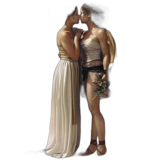 dress, jewelry, sword, concept art transparent PNG cut-out