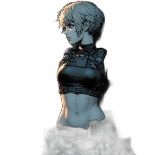 robot, weapon, jacket, dress transparent PNG cut-out
