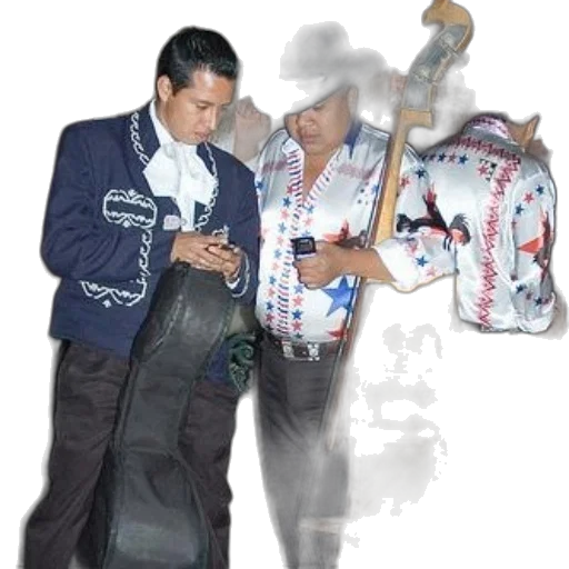 jacket, staff, two, men transparent PNG cut-out