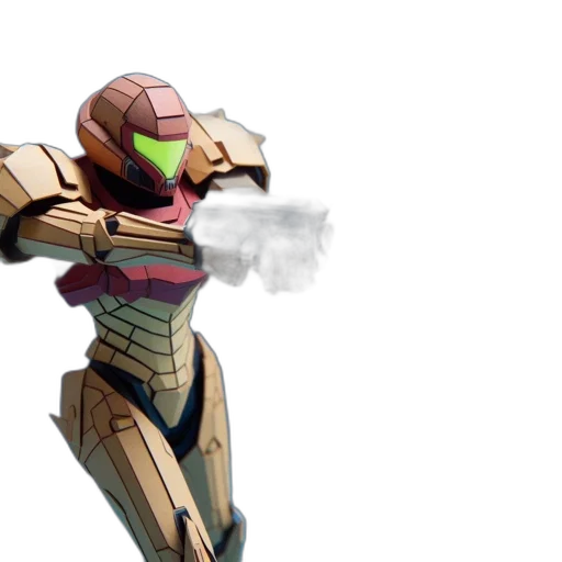 robot, weapon, concept art, 3d render transparent PNG cut-out