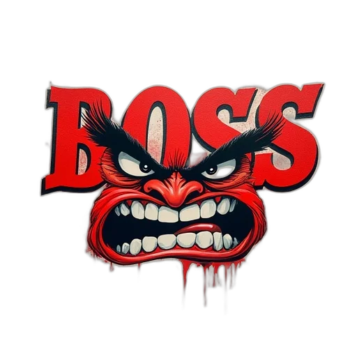 concept art, comic book art, text, boss transparent PNG cut-out