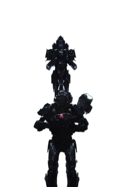 robot, weapon, staff, creature transparent PNG cut-out