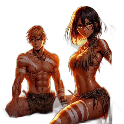 fantasy art, concept art, comic book art, cyberpunk transparent PNG cut-out