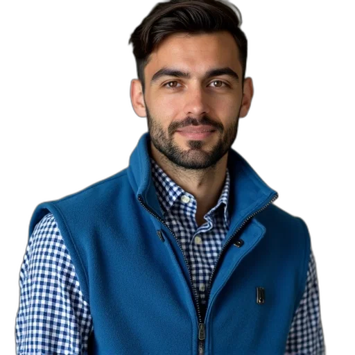 jacket, staff, face, 3d render transparent PNG cut-out